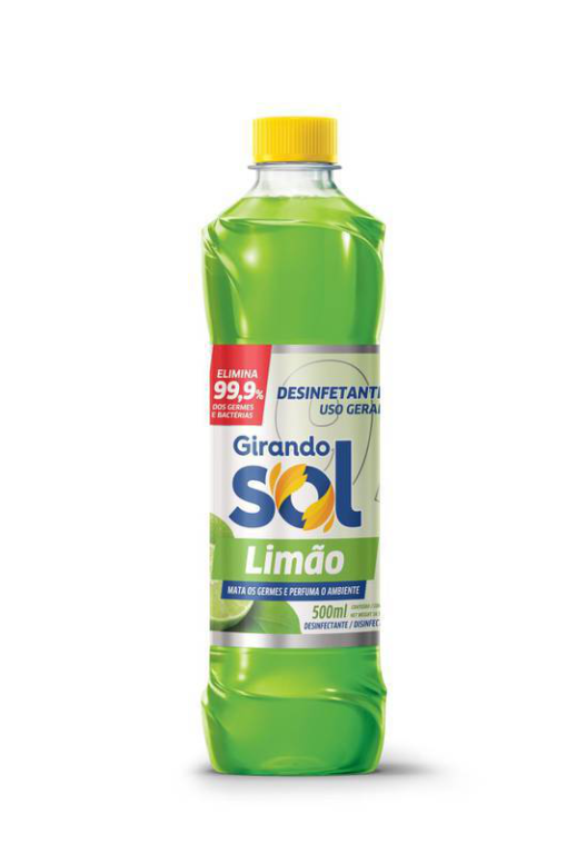 Desinf Girando Sol. Limao 500ml