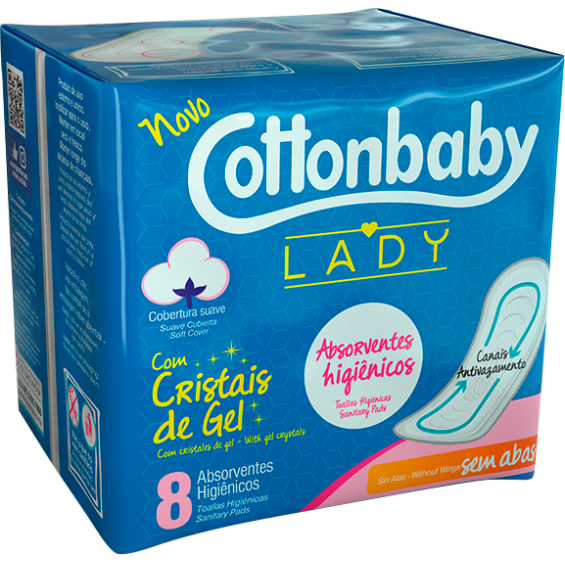 Abs Intimo Cottonbaby Sem Abas C/8 12x1