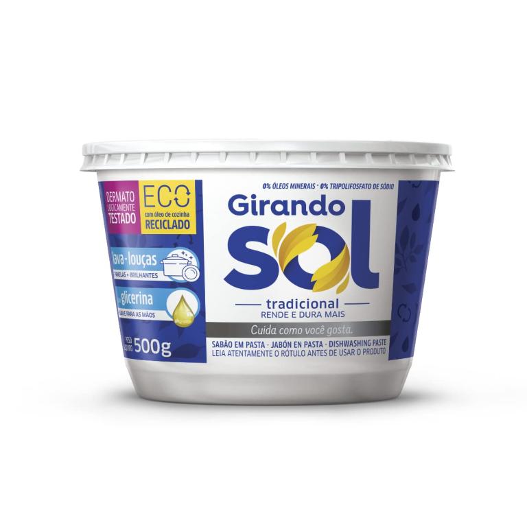 Sabao Pasta Girando Sol Tradicional 500g