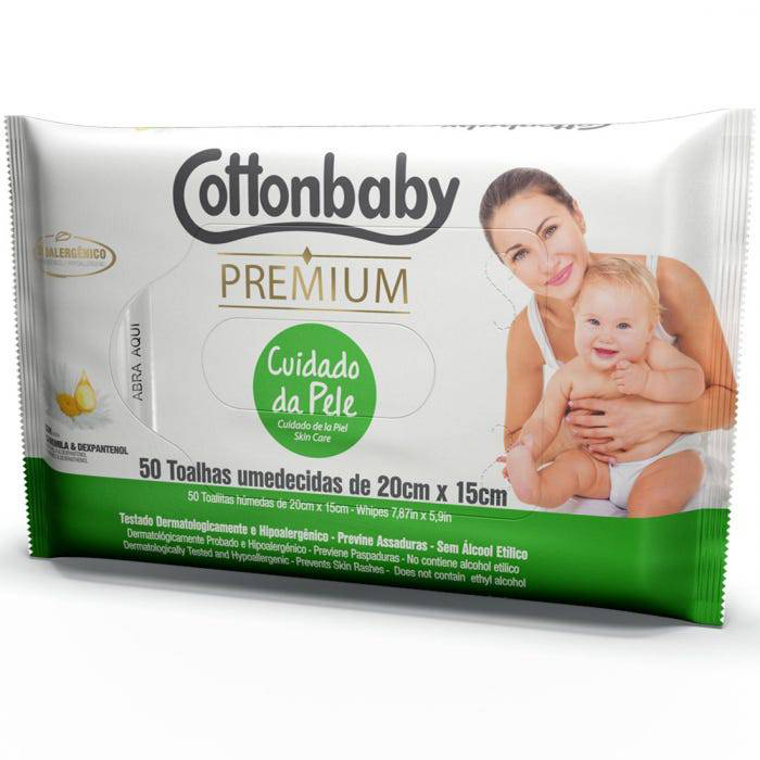 Toalha Umed Cottonbaby Cuidados Pele C/50