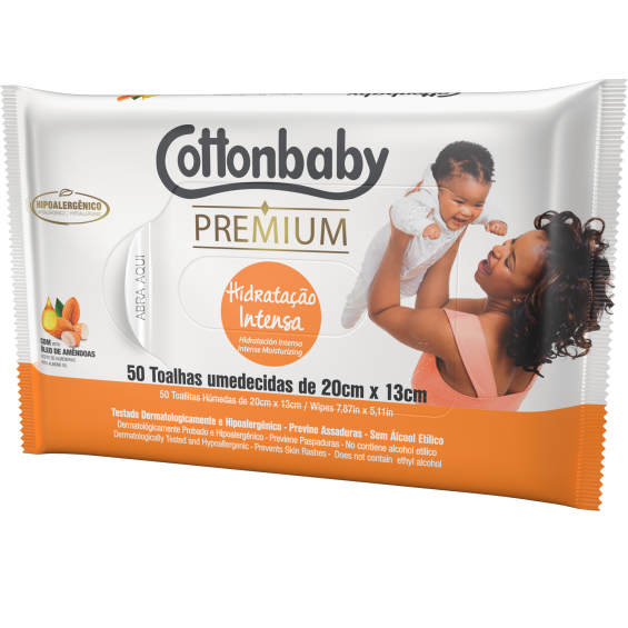 Toalha Umed Cottonbaby Hidrat Inten C/50