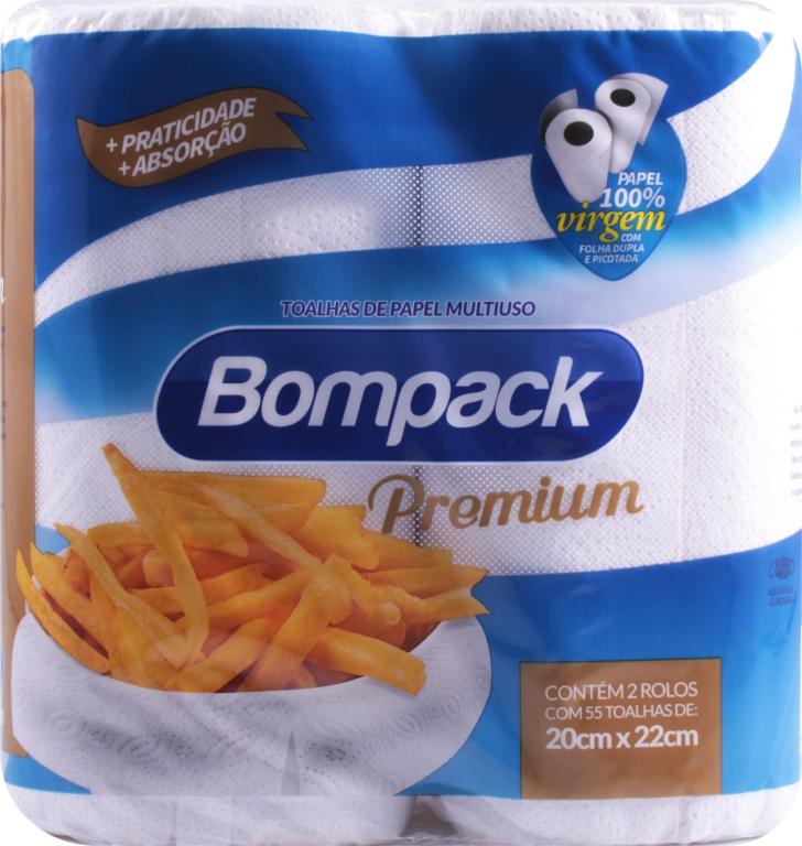 Toalha de Papel Bompack Premium c/2 Und