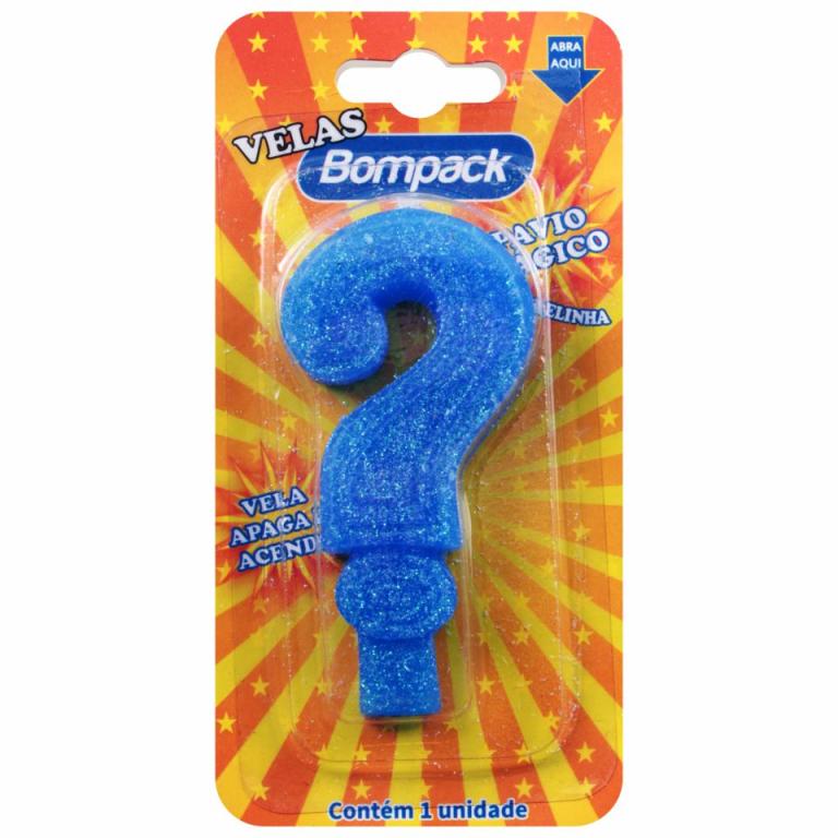 Vela Aniversario Bompack ? Azul 4x1