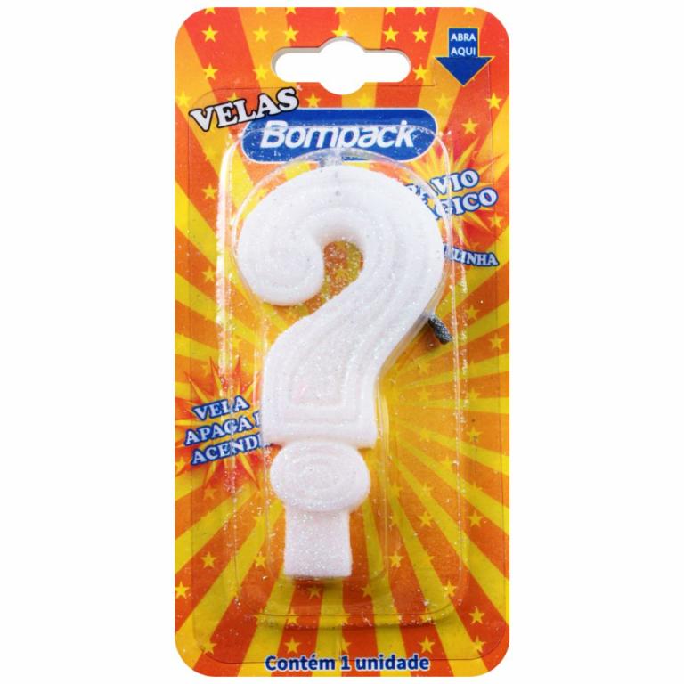 Vela Aniversario Bompack ? Branca 4x1