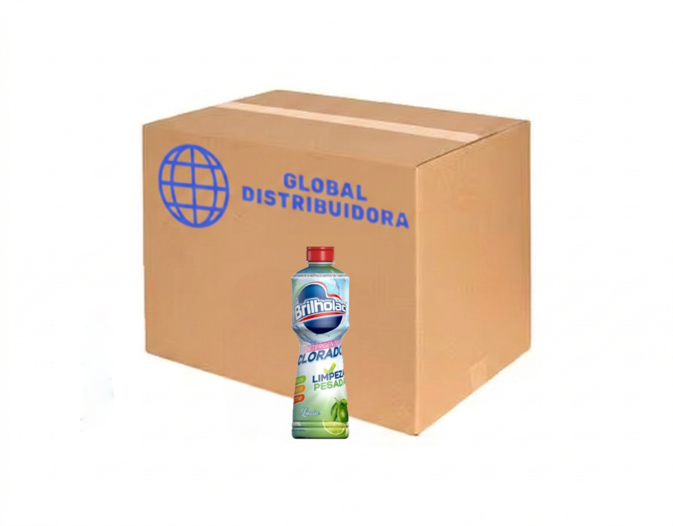 Deterg Clorado Brilholac Limao 12x500ml