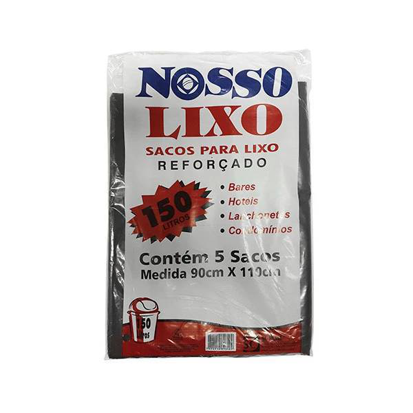 Saco Lixo Plastlar Nosso Lixo (almof) 150L C/5