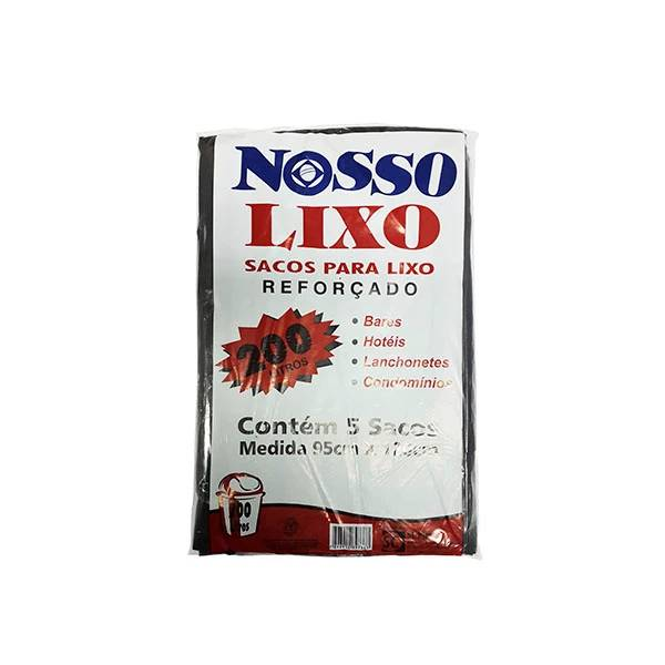 Saco Lixo Plastlar Nosso Lixo (almof) 200L C/5