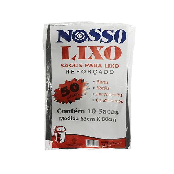 Saco Lixo Plastlar Nosso Lixo (almof) 50L C/10