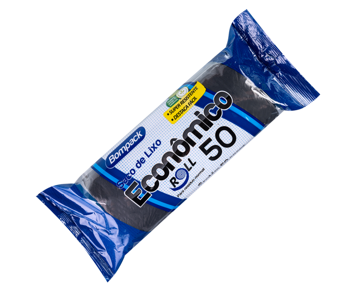 Saco Lixo Bompack Economico (Rolo) 50 lt C/50