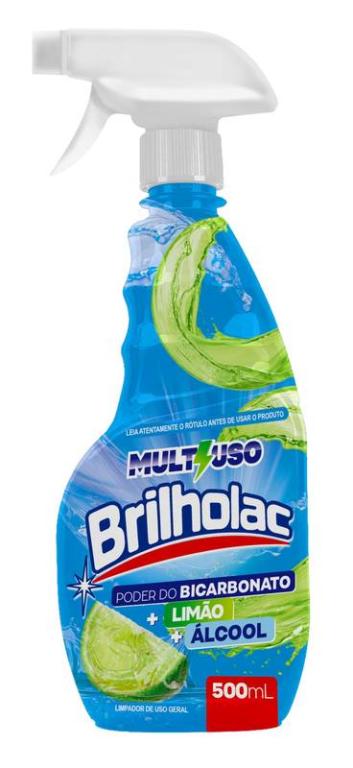 Limpad Multiuso Brilholac Bicarb Limao Gat 500ml