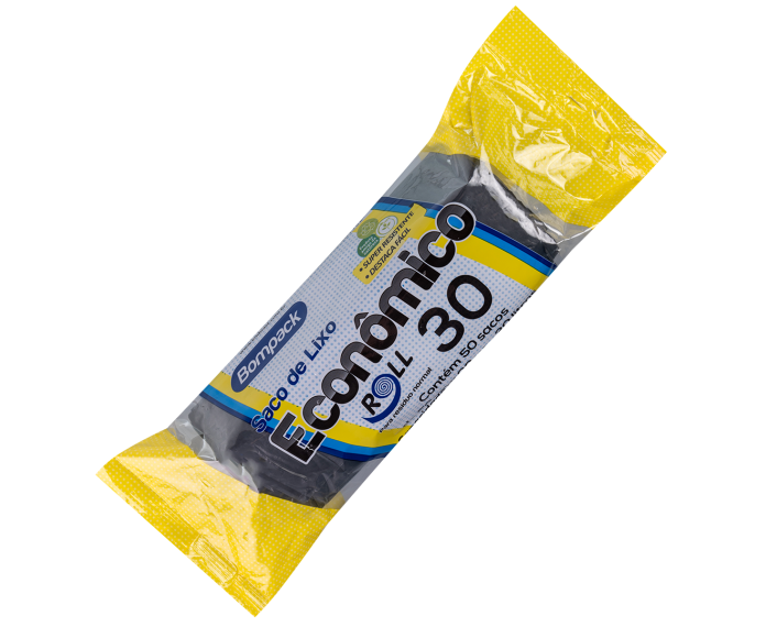Saco Lixo Bompack Economico (Rolo) 30lt C/50