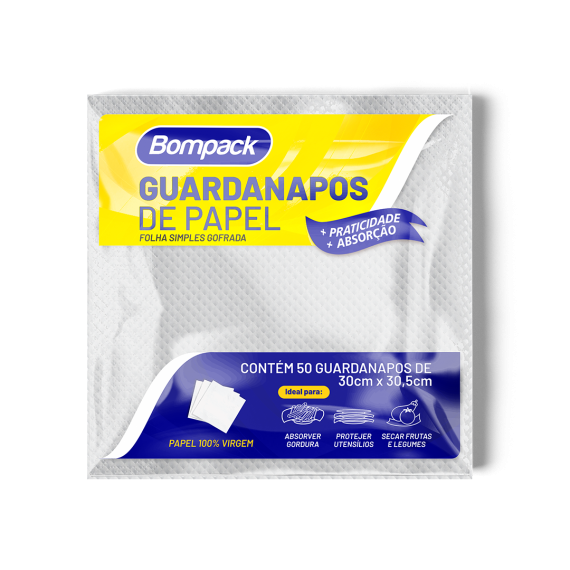 Guardanapo de Papel Bompack Gra 6x1