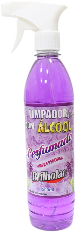 Limpad Alcool Perf. Brilholac Lavanda Gat 500ml