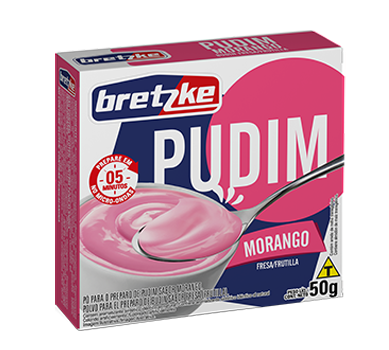 Pudim Bretzke Morango 50g