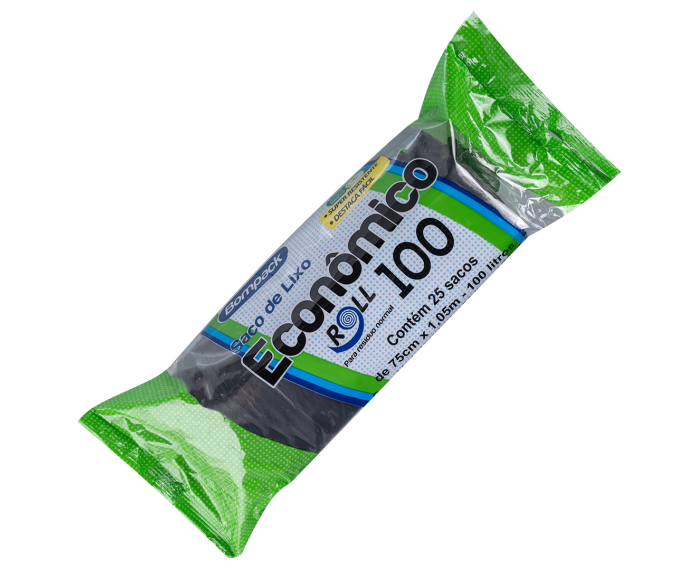Saco Lixo Bompack Economico (Rolo) 100lt C/25