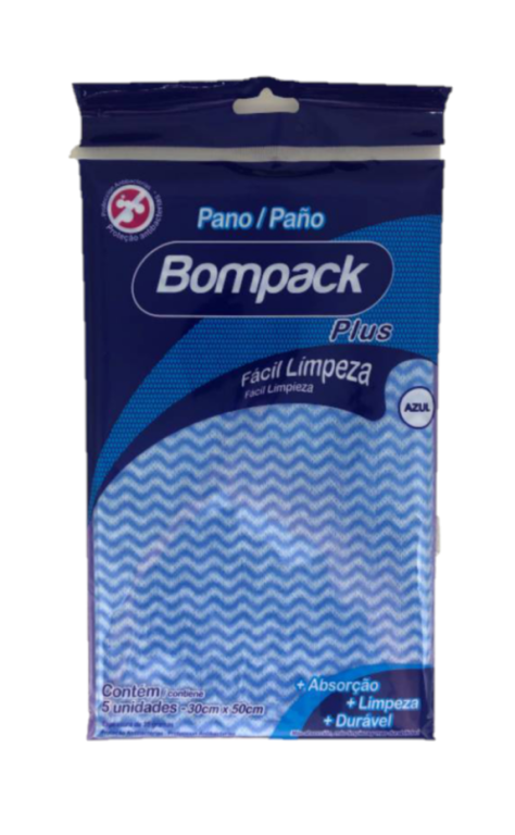 Pano Bompack Multiuso Azul C/5und