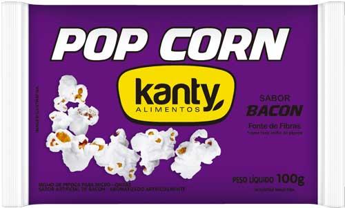 Pipoca Micro-ondas Kanty Bacon 100g