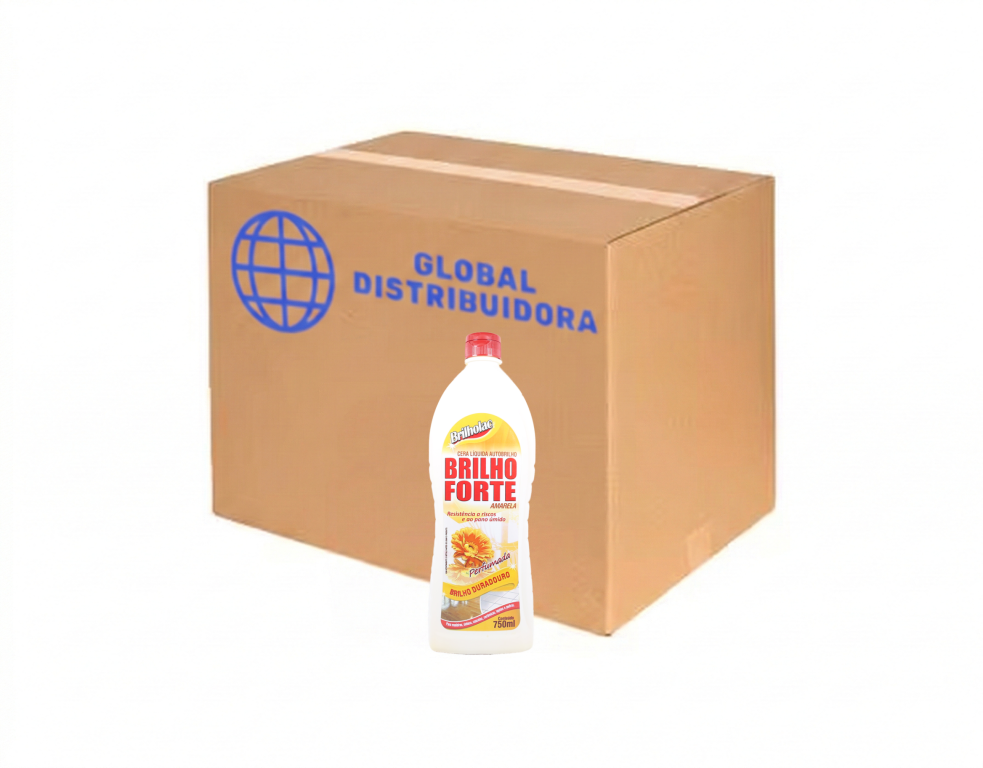 Cera Liq Brilho Forte Amarela 12x750ml