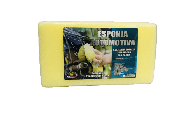 Esponja Auto Mil Milhas 22x12x5cm