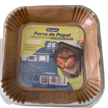 Forro Papel Bompack Air-frayer Quadr 16x4,5 C/25