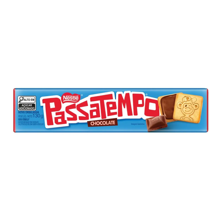 Bisc Recheado Nestle Passatempo Chocolate 130g