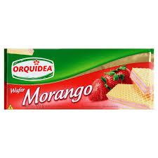 Bisc Wafer Orquidea Morango 100g