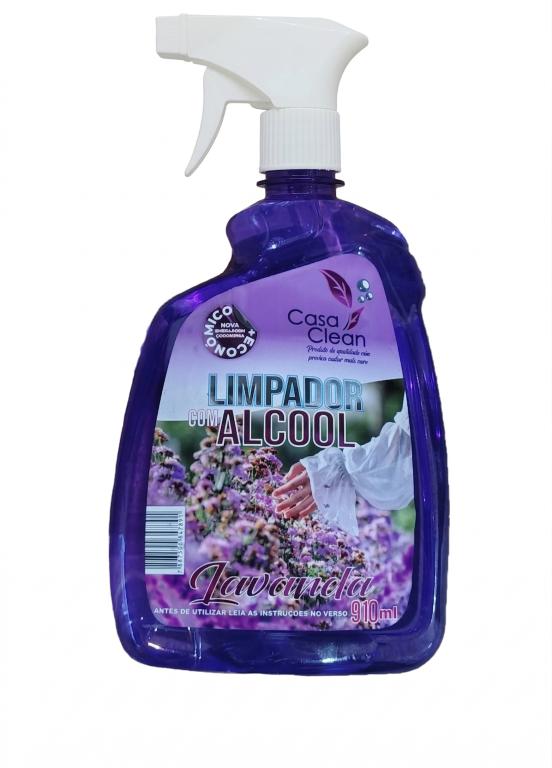 Limpad Alcool Perf.. Casa Clean Lavanda Gat 910ml