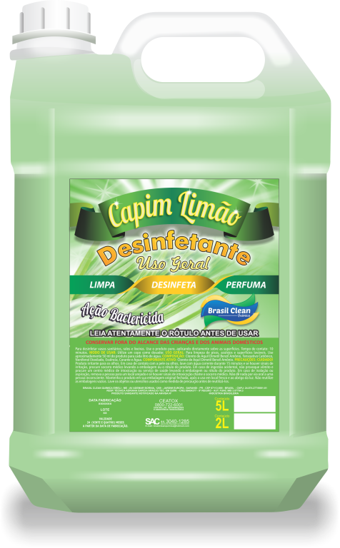 DESINFETANTE CAPIM LIMÃO 5 LTS