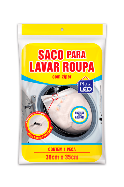 SACO P/ LAVAR ROUPAS 30X35 CM