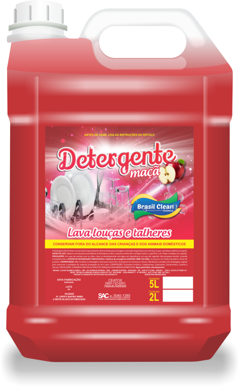 DETERGENTE MAÇÃ 5 LITROS