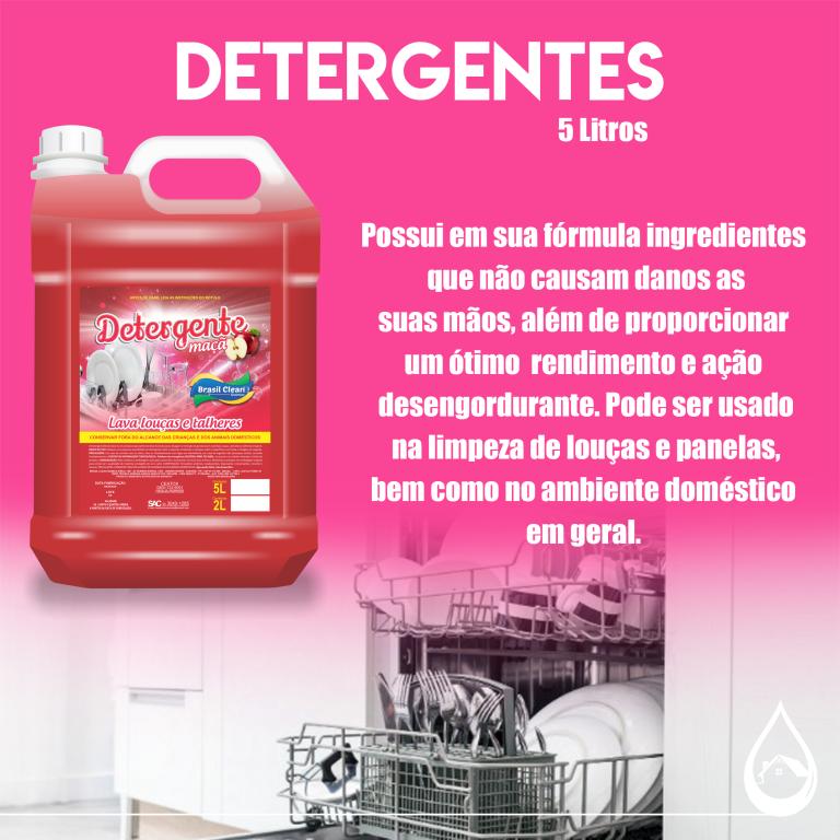 DETERGENTE MAÇÃ 5 LITROS