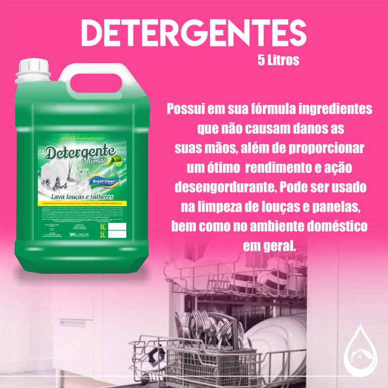 DETERGENTE LIMÃO 5 LITROS