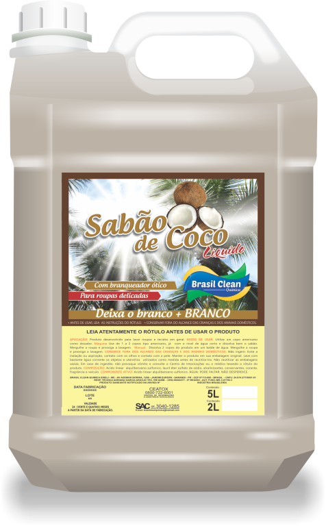 SABAO LIQUIDO DE COCO 5 LITROS