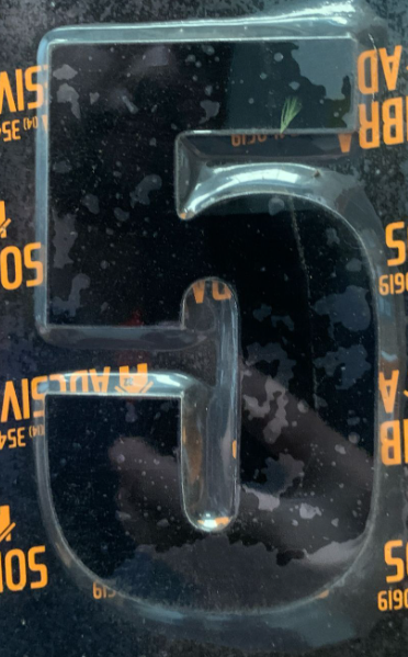 NUMERO IDENTIFICAÇÃO P/CASA MÉDIO 5 PRETO