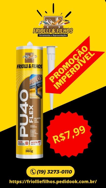 PU 40 FLEX CINZA 360 GR FRIOLLI/Unipro