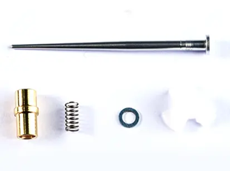AGULHA PISTONETE C/ SEDE CARBURADOR KIT TITAN150 04-08/BROS150 06-08