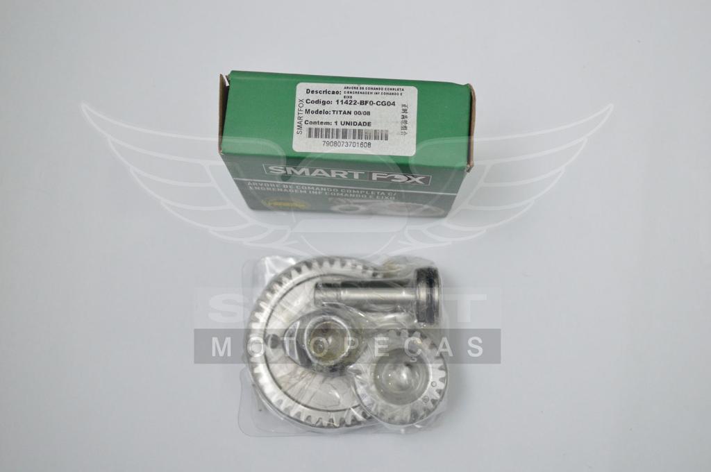 ARVORE COMANDO COMP C/ENGRENAGEM TITAN125 00-08/FAN/XLR125 01-02/BROS125 03-05