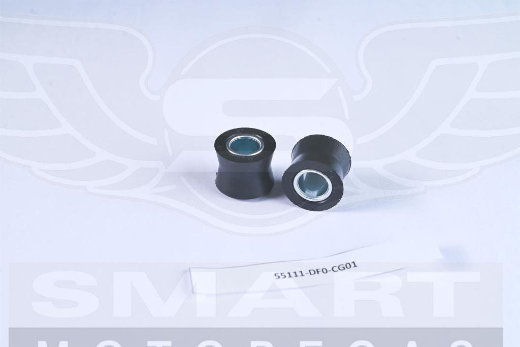 BUCHA AMORTECEDOR C/ 4 PCS CG125 76-88/TODAY125 89-94/TITAN125 95-99/CBX150 89-92/CBX200 94-02/POP100 07-15/POP110I 16-2