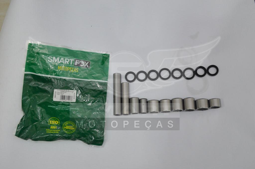 BUCHA BRACO PRO-LINK C/ ROLAMENTO+PINO+RETENTOR ROL 4(17X25X24) 1(17X17X24) 1(20X20X26) / PINO 1(10X17X88) 1(10X17X67) 1