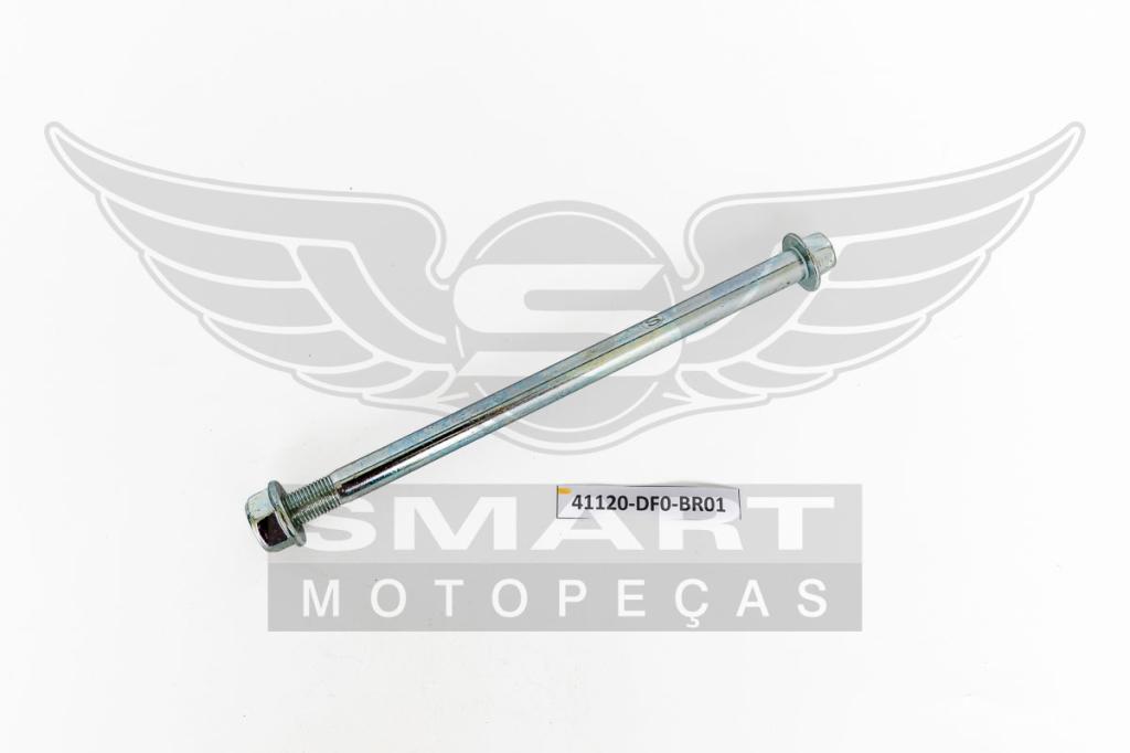 EIXO RODA DIANT C/ PORCA BROS125 03-15/BROS150 03-14/BROS160 15-24/XRE190 16-24/YES125 04-16/AZ1 24-25/AZ125 25