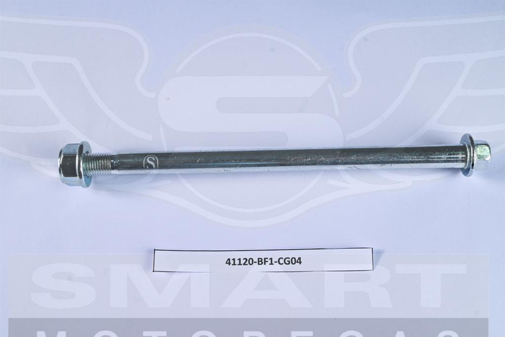 EIXO RODA DIANT C/ PORCA TITAN125 95-99/TODAY125 A 89-94/TITAN125 KS-ES-KSE 00-04/FAN125 05-08/FAN150 10-15/FAN160 16-25