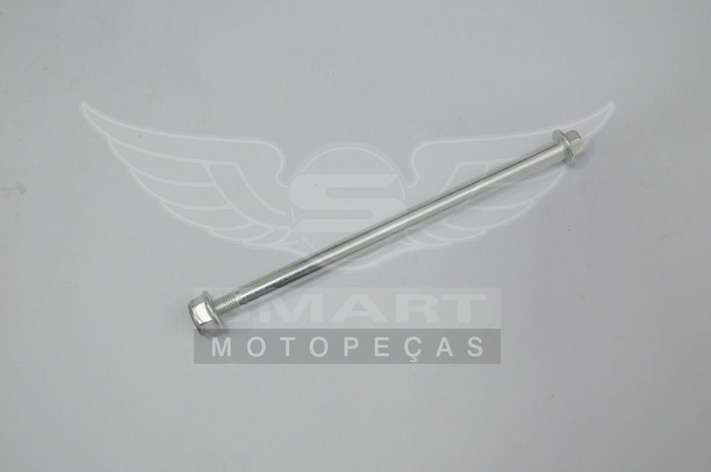 EIXO RODA DIANT/TRAS C/ PORCA BIZ100 98-15/BIZ110i 16-22/BIZ125 06-22/ DIANT POP100 07-15/POP110i 16-22