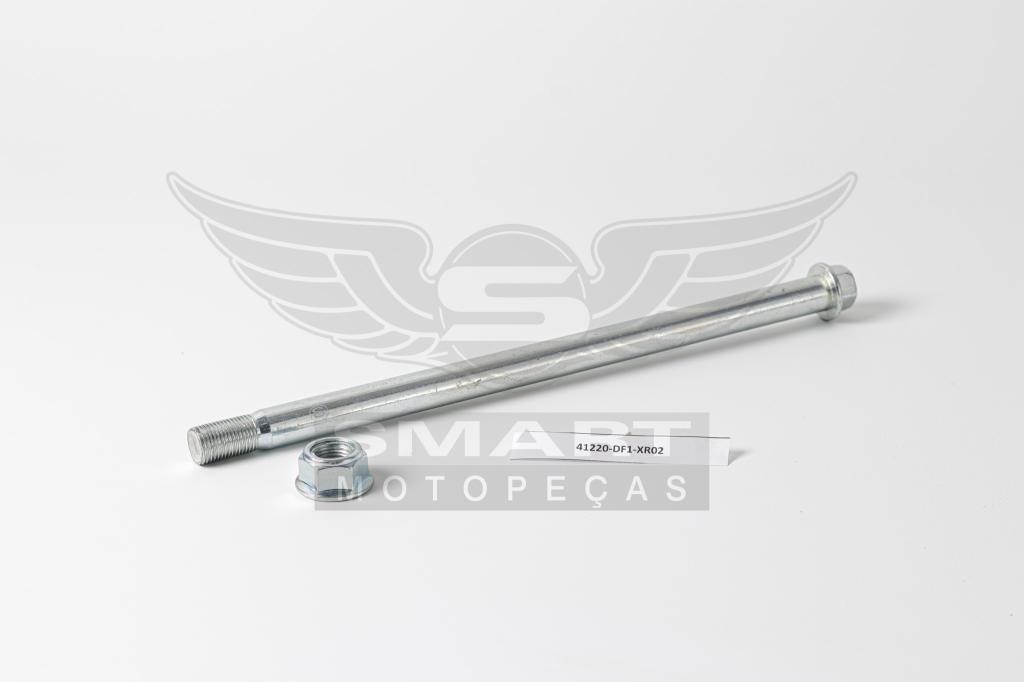 EIXO RODA TRAS C/ PORCA TWISTER250/TORNADO250 -08/CB300R/XRE300/CB250 TWISTER 16-