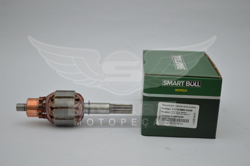 INDUZIDO MOTOR PARTIDA TITAN150 04-15/BROS150 06-14/FAN150 10-15/FAN125 09-15/BIZ125 06-17