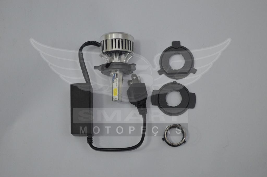 LAMPADA FAROL LED 3 LEDS PLUS CG/TITAN150 09/18 YBR/FACTOR/CB300R 45W/4800LM