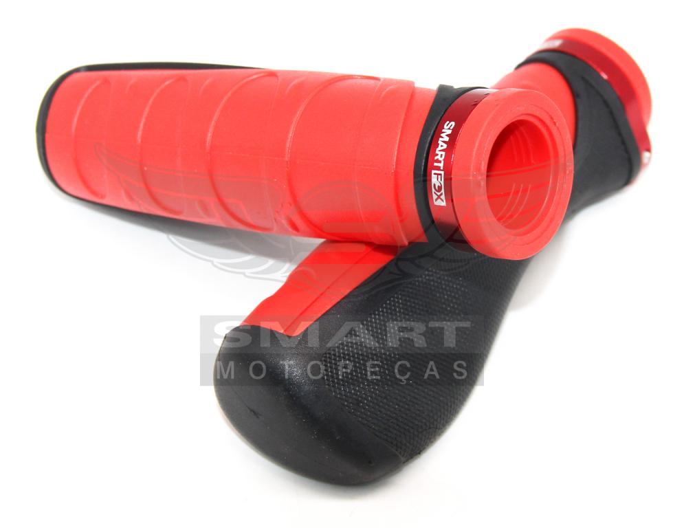 MANOPLA ERGONOMICA PRETA/VERMELHO