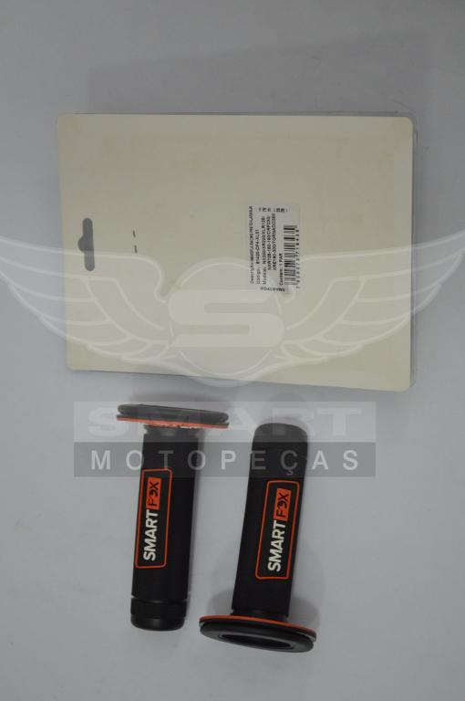 MANOPLA RACING PRETO/LARANJA NX 200/XR 200/XLR 125/NXR 125-150-160/CRF 230/XRE 190-300/TORNADO 250