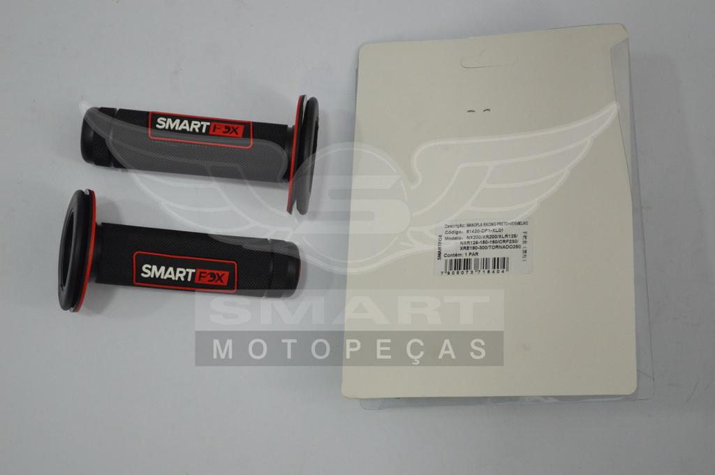 MANOPLA RACING PRETO/VERMELHO NX 200/XR 200/XLR 125/NXR 125-150-160/CRF 230/XRE 190-300/TORNADO 250