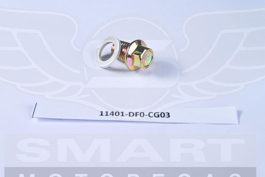 PARAF DRENO OLEO BUJAO C/ ARRUELA VEDACAO TITAN 150-160/BIZ 100-110I-125/BROS125 13-/BROS150 06- 12MM