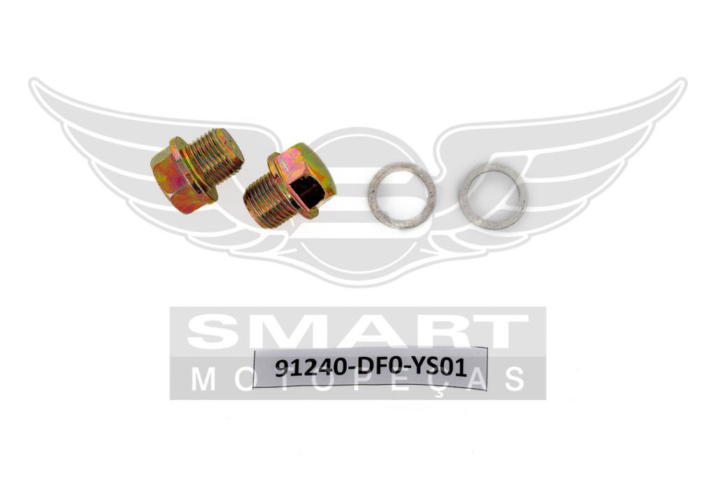 PARAF DRENO OLEO BUJAO 14X12X1 25MM C/ ARRUELA VEDACAO YES125 05-16/INTRUDER125 02-16